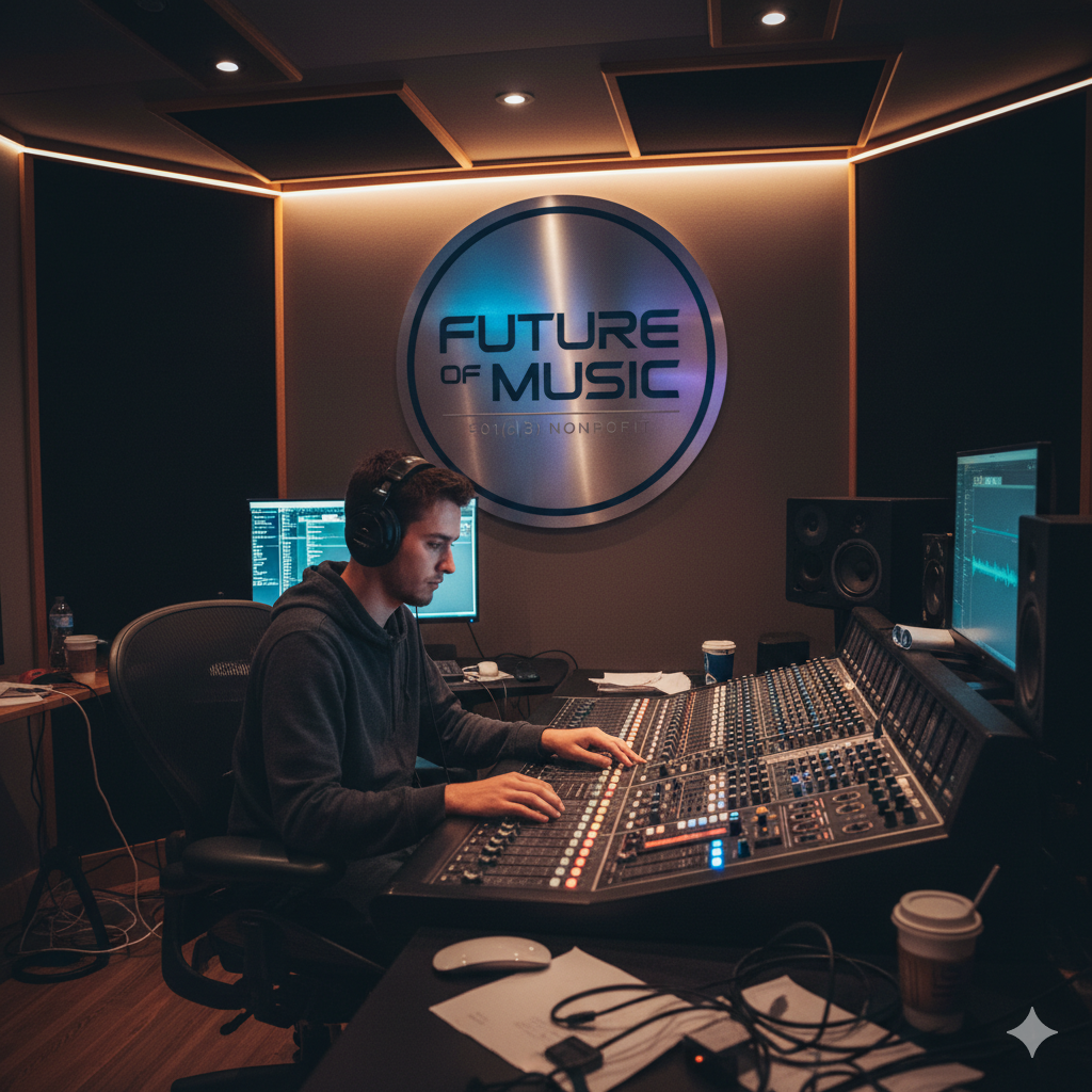 DJ equipment and music mixer